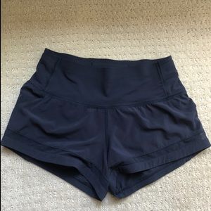 Navy lululemon shorts size 4